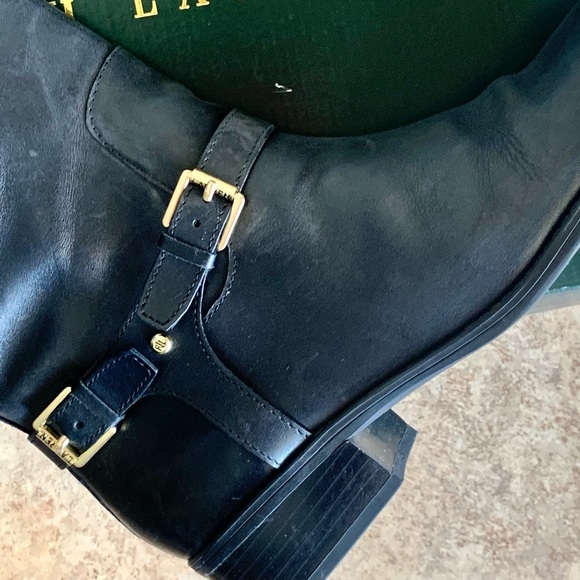 Black Ralph Lauren Boots Size 8B - Picture 7 of 7